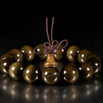 108-Bead Wooden Bracelet