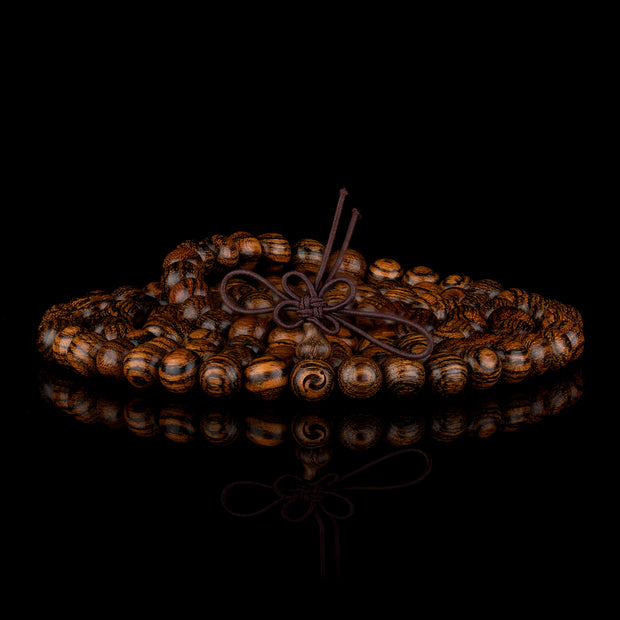 Tiger Power Sandalwood Blessing Prayer Beads(8mm)