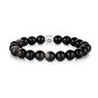 Silver Obsidian Guardian Blessing Bracelet(10mm)