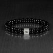 Black Jade & Black Agate Blessing Bracelet(8mm)