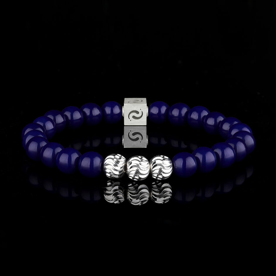 Azure Lapis Lazuli Blessing Bracelet(8mm)