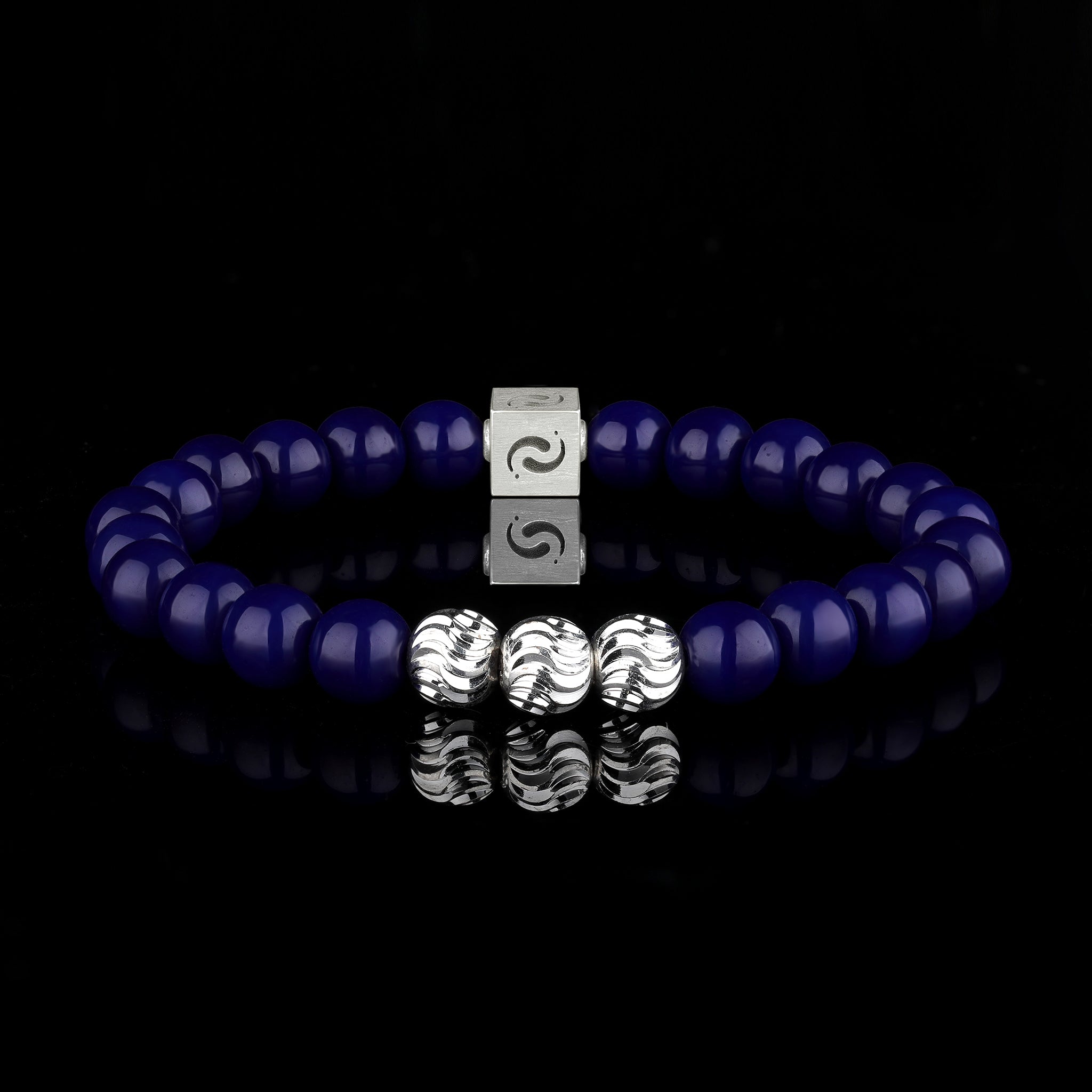 Azure Lapis Lazuli Blessing Bracelet(8mm)