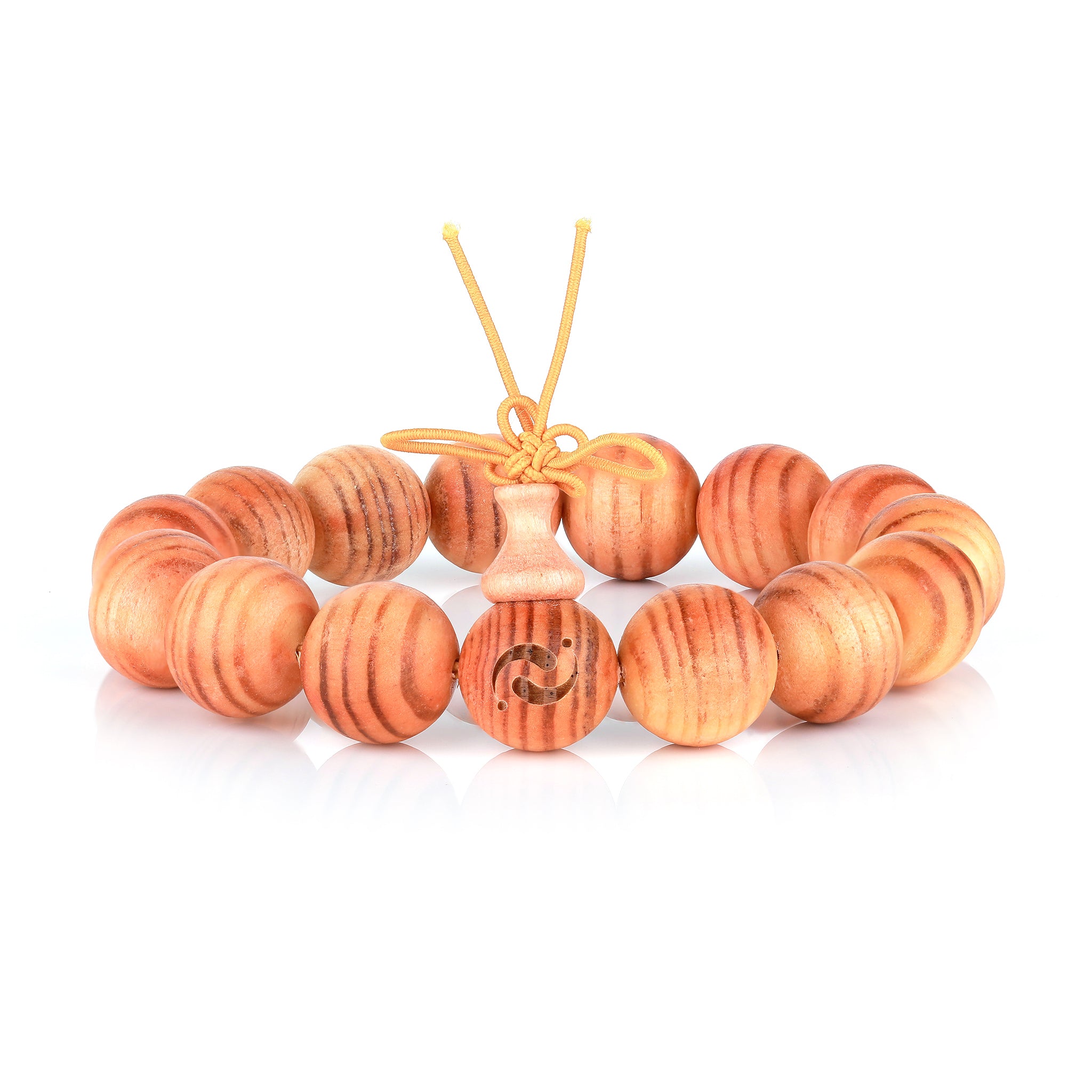 Imperial Dragon Wood Blessing Bracelet(15mm)
