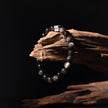 Silver Obsidian Guardian Blessing Bracelet(10mm)