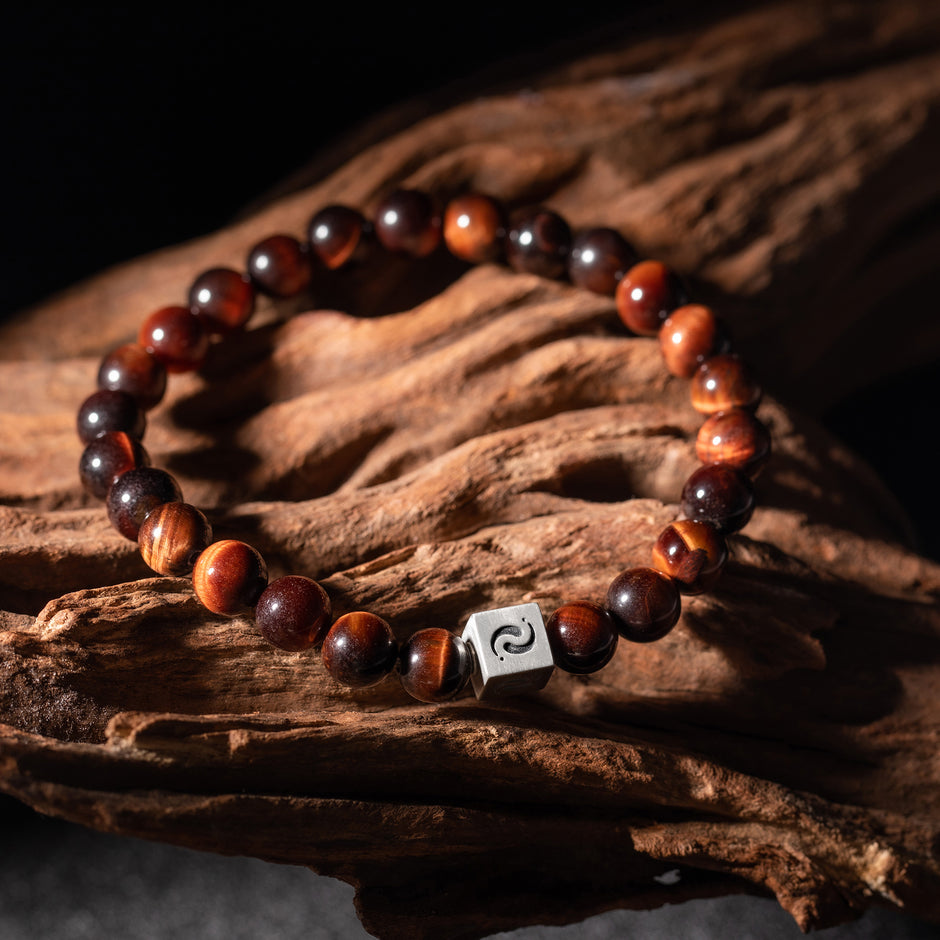 Crimson Tiger’s Eye Blessing Bracelet(8mm)