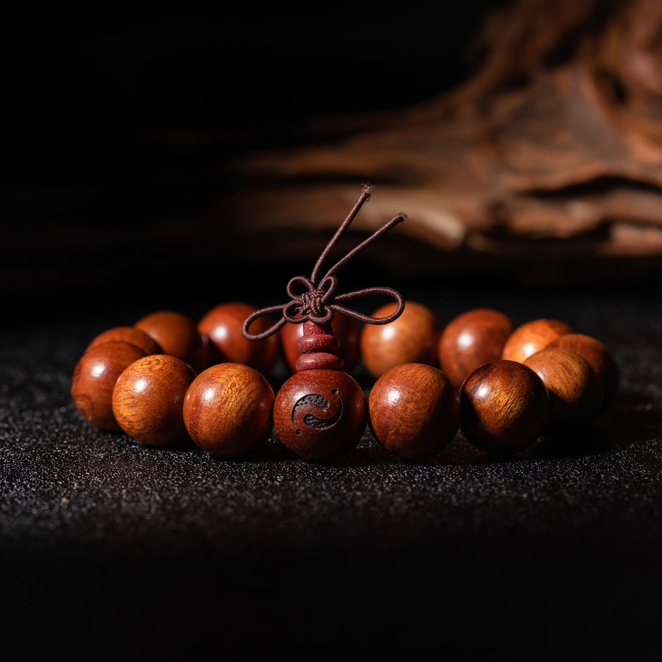 Premium Burmese Rosewood Blessing Bracelet(15mm)
