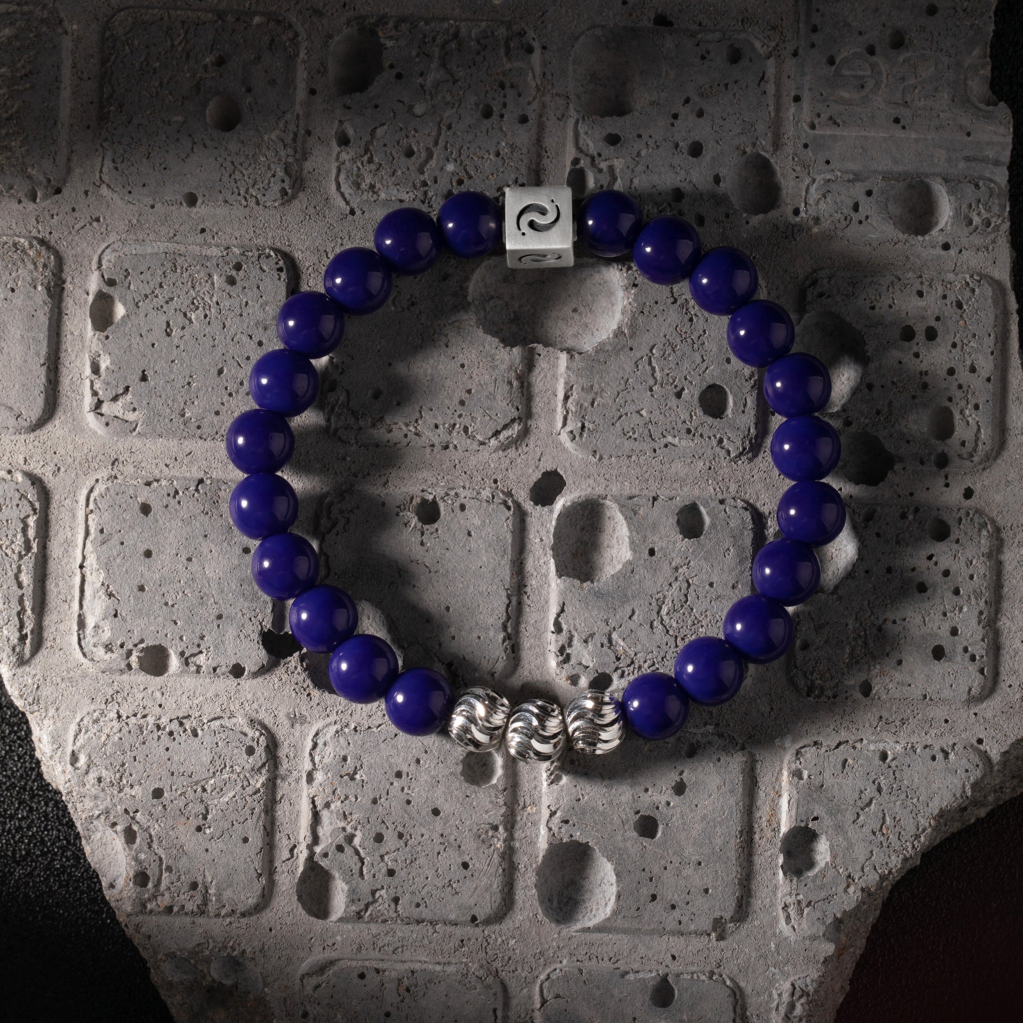 Azure Lapis Lazuli Blessing Bracelet(8mm)