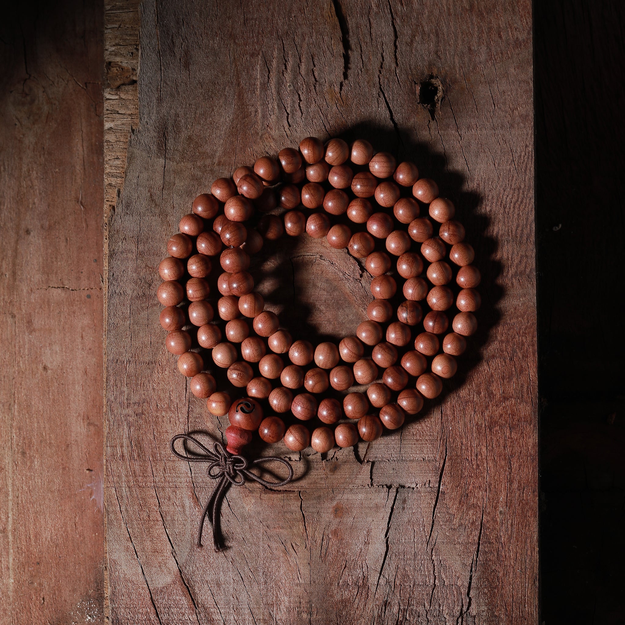 Pure Heart Cedar Wood Blessing Prayer Beads(6mm)
