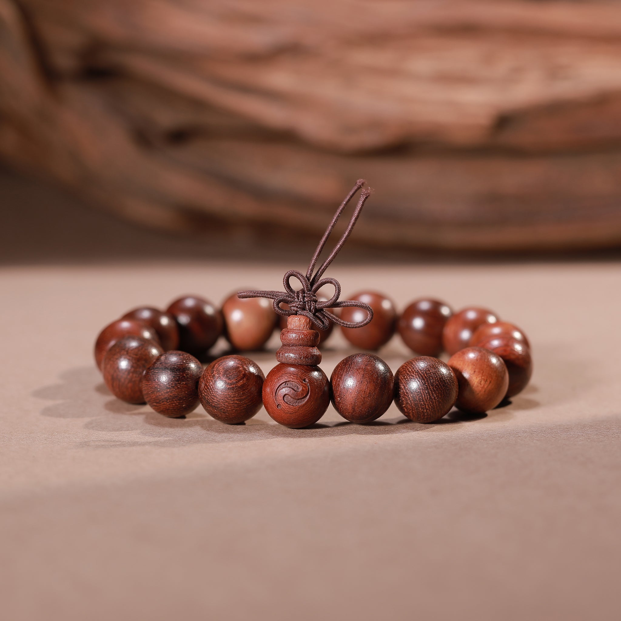 Auspicious Rosewood Blessing Bracelet(12mm)