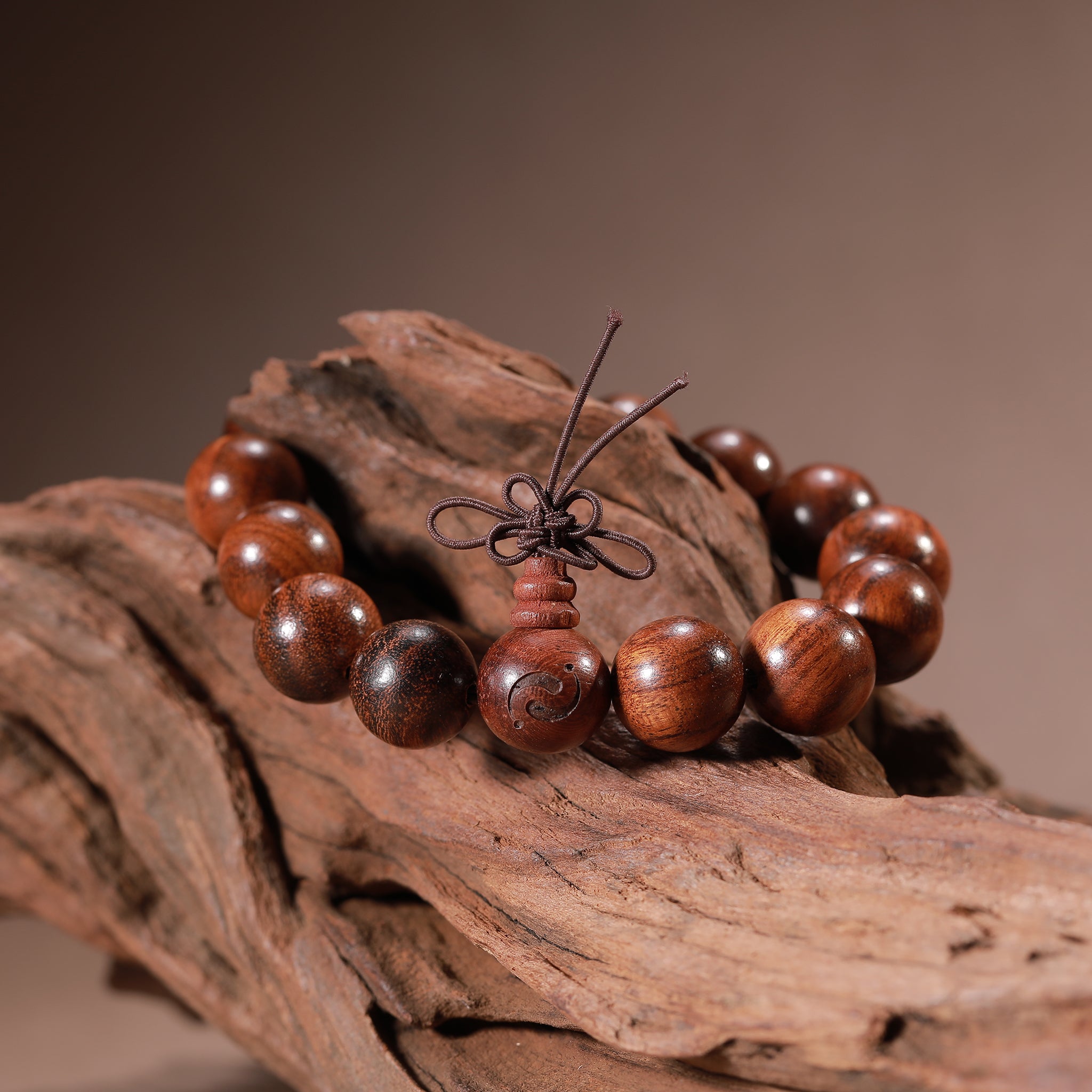 Premium Indonesian Rosewood Blessing Bracelet(15mm)