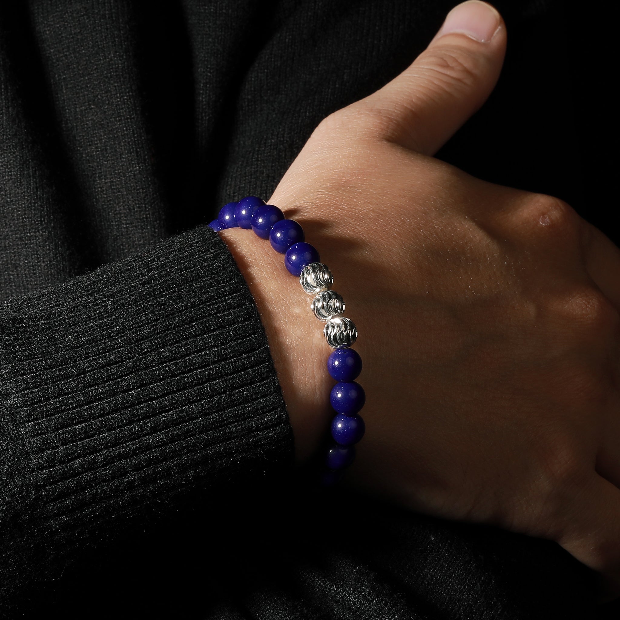 Azure Lapis Lazuli Blessing Bracelet(8mm)