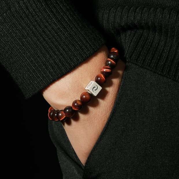 Crimson Tiger’s Eye Blessing Bracelet(8mm)