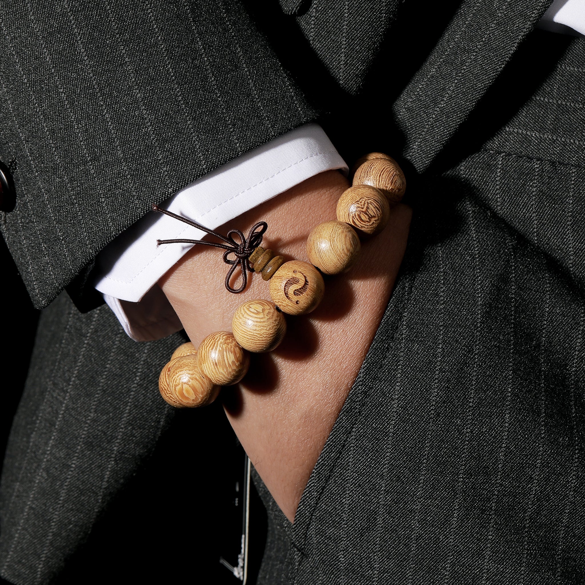 Wings of Nature Chicken Wing Wood Blessing Bracelet(15mm)