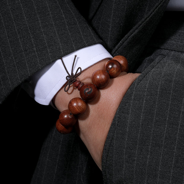 Premium Burmese Rosewood Blessing Bracelet(15mm)
