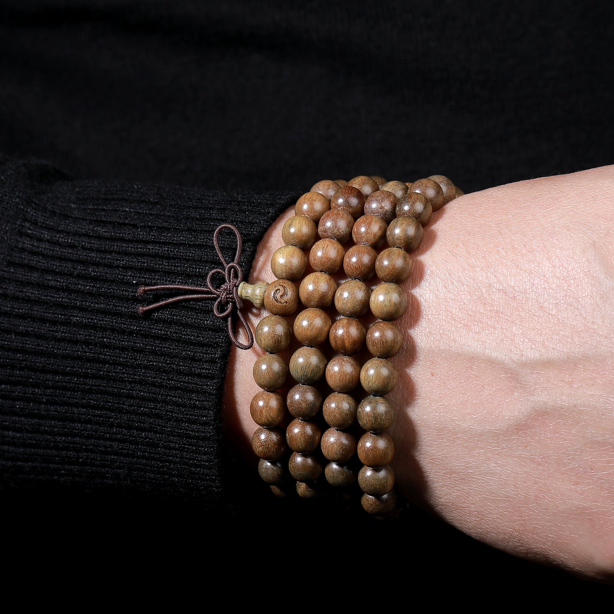 Qinghui Green Sandalwood Blessing Prayer Beads(8mm)