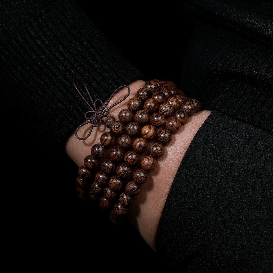 Tiger Power Sandalwood Blessing Prayer Beads(8mm)