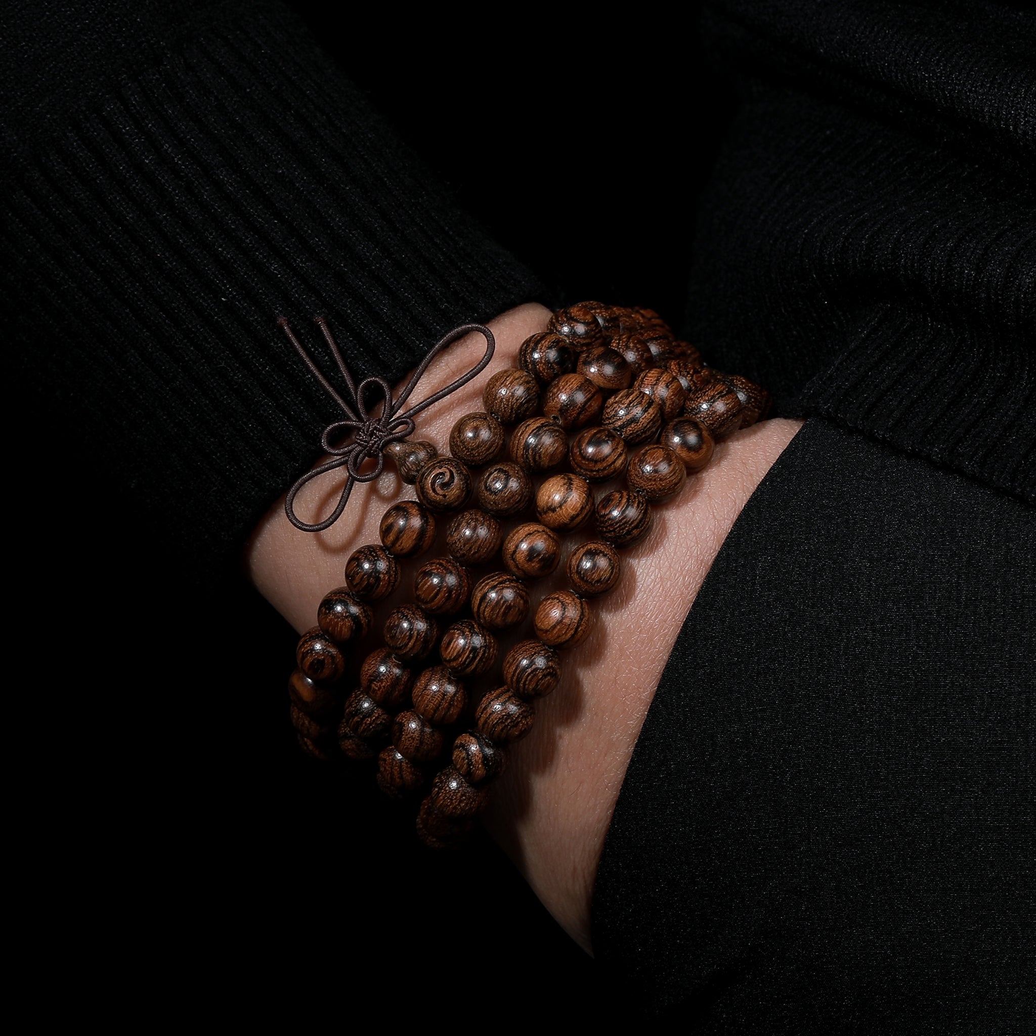 Tiger Power Sandalwood Blessing Prayer Beads(8mm)