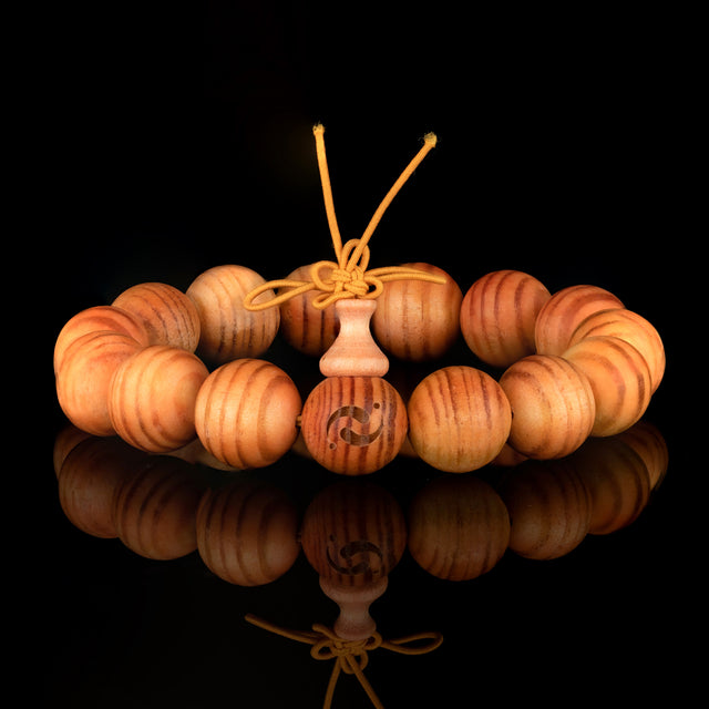 Imperial Dragon Wood Blessing Bracelet(15mm)